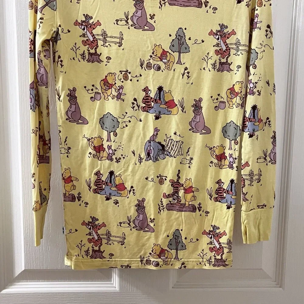 Disney x Little Sleepies Winnie the Pooh PAJAMA TOP ONLY Bamboo Kids Size 9-10